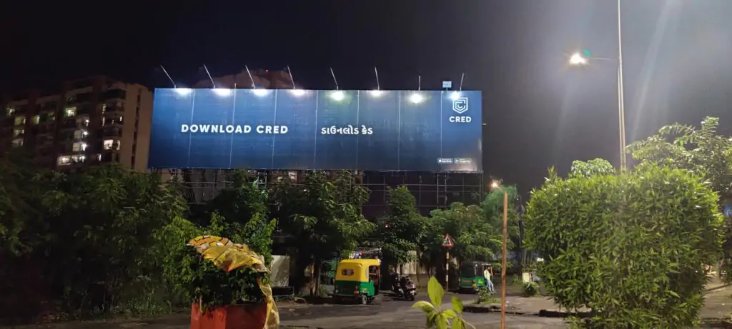 CRED Banner in my city drove me to think about guerrilla marketing