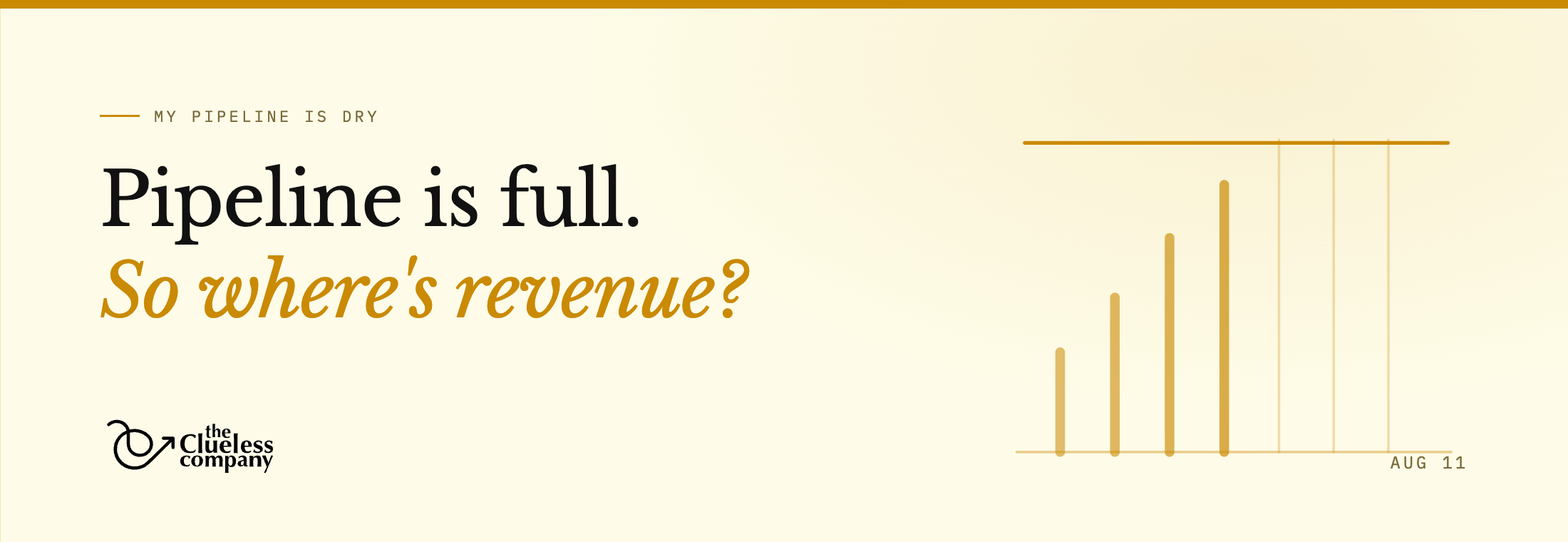 Why is pipeline full, but revenue isn't for your B2B SaaS