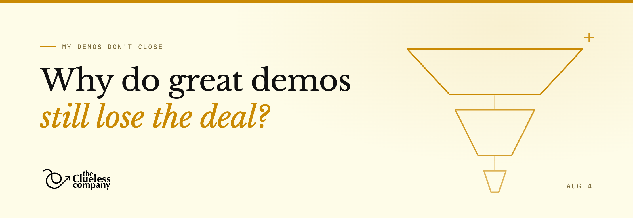 Why good demos don't close in B2B SaaS